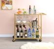 ACME Adamsen Serving Cart, Champagne & Mirror 98354