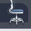 TEEN DESK CHAIR WITH METAL FOOT RING